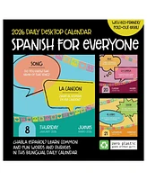 2026 Spanish Words Daily Desktop Calendar