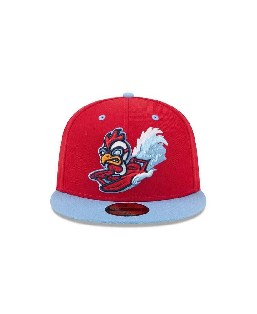 New Era Men's Red Tri-City Dust Devils Theme Nights 59FIFTY Fitted Hat