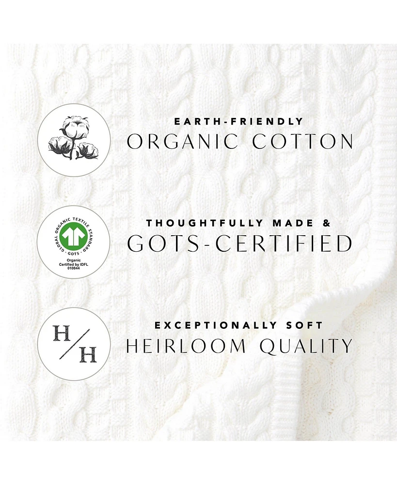 Hope & Henry Baby Organic Raglan Footed Sweater Romper