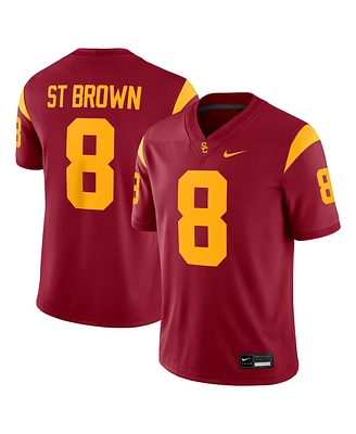 Nike Men's Amon-Ra St. Brown Cardinal Usc Trojans Player Game Jersey