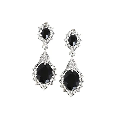 Sohi Silver-Plated Drop Earrings