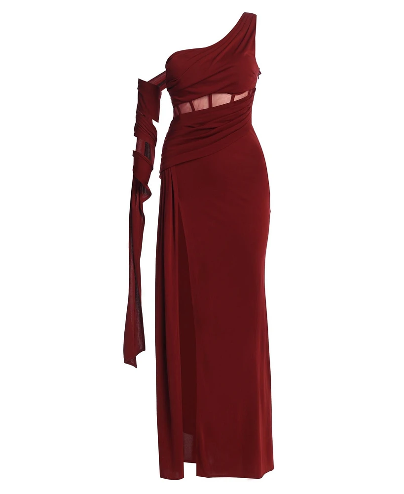 Jluxlabel Women's Naida Drape Maxi Dress