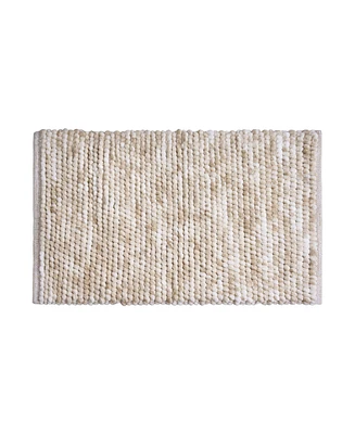 French Connection Space Dye Chunky Chenille Bath Rug, 17" x 24"