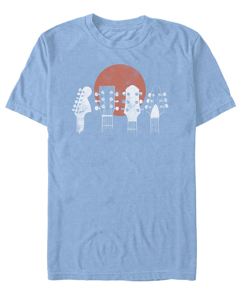 Fifth Sun Men's Guitar Heads Short Sleeve T-Shirt