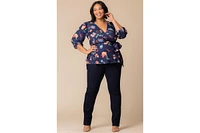 Women's Plus Nina V-Neck Wrap Top