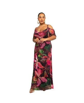 Fashion-szn Curve Women's Printed Maxi Dress