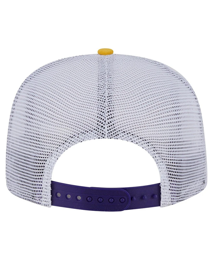 New Era Men's Gold/Purple Minnesota Vikings Throwback Dye Golfer Snapback Hat