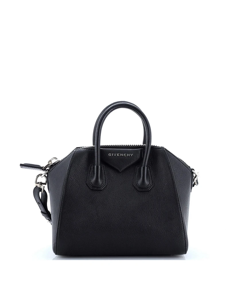 Pre-Owned Givenchy Mini Antigona Bag Leather