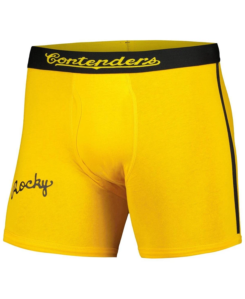 Contenders Clothing Men's Yellow Rocky Iii Graphic Boxer Briefs