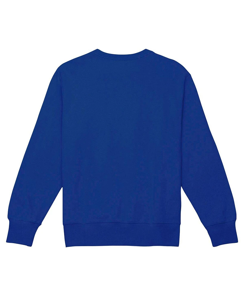 Mitchell & Ness Men's Royal New York Giants Basic Fleece Pullover Sweatshirt