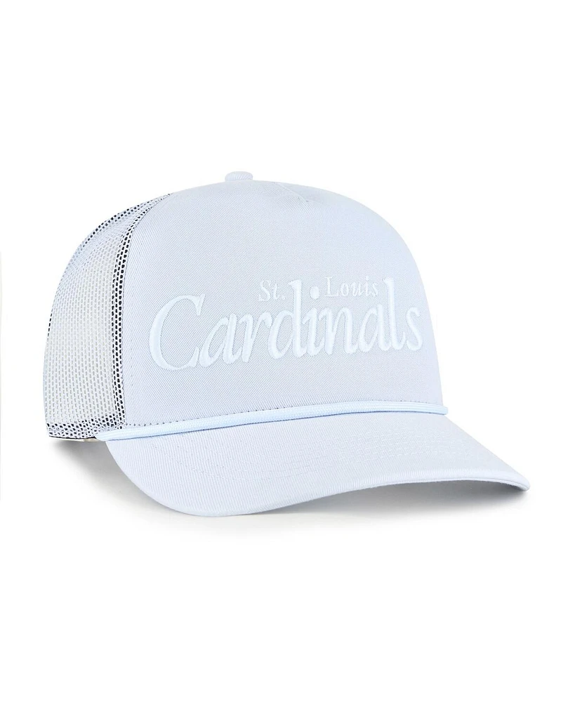 '47 Brand Men's Light Blue St. Louis Cardinals Foundation Script Hitch Adjustable Trucker Hat