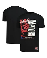 New Era Men's Black Toronto Raptors Distressed Throwback Vintage Color Pack T-Shirt