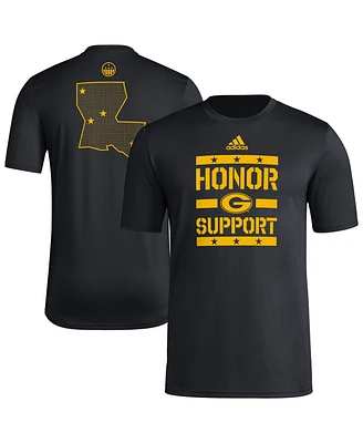 Adidas Men's Black Grambling Tigers Honor Support Pre-Game T-Shirt