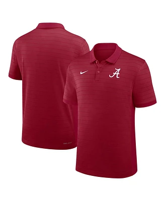 Nike Men's Crimson Alabama Tide 2025 Early Season Coaches Sideline Victory Stripe Performance Polo Shirt
