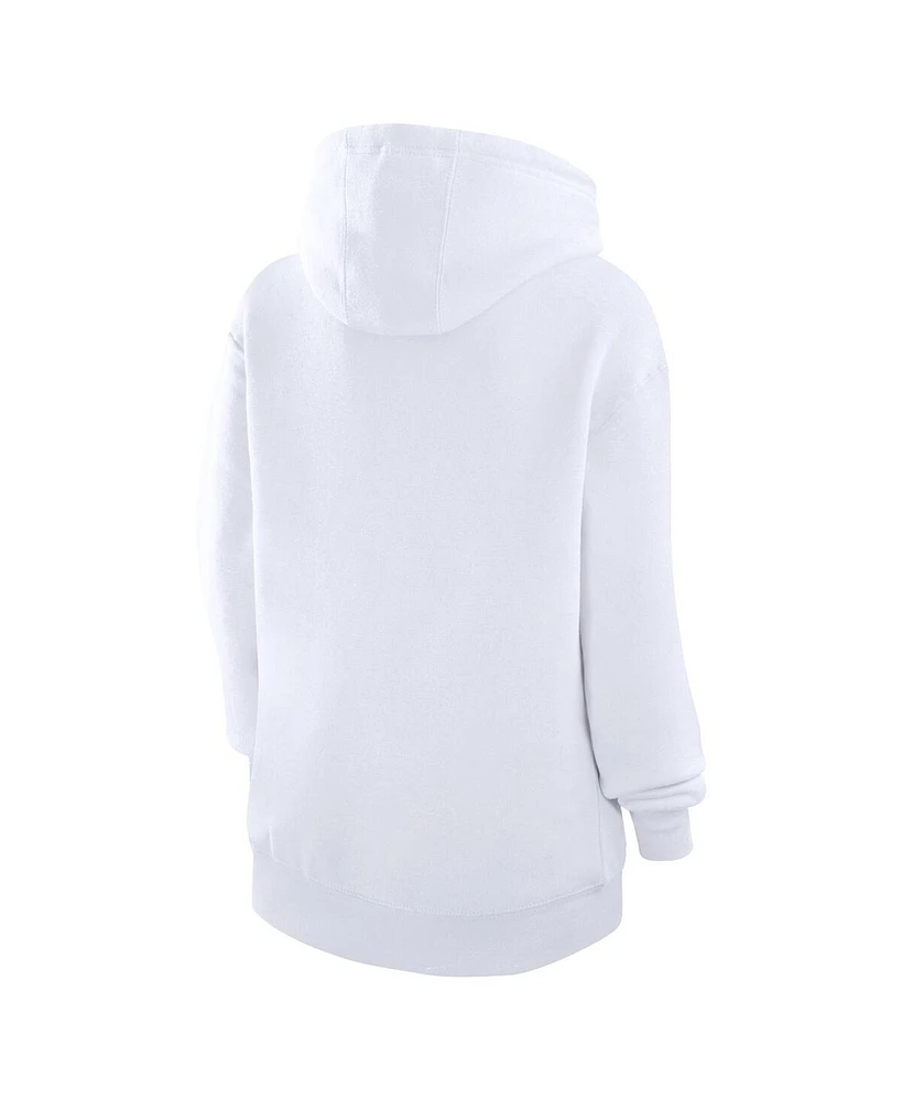 G-iii 4Her by Carl Banks Women's White New York Mets City Graphic Pullover Hoodie