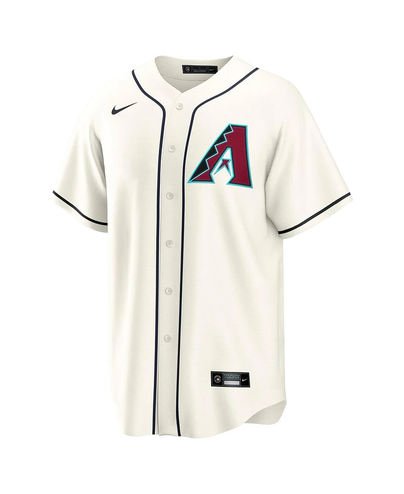 Nike Men's Corbin Carroll Cream Arizona Diamondbacks Home Replica 2.0 Player Jersey