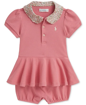 Polo Ralph Lauren Baby Girls Peplum Romper