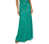 Adrianna Papell Women's Floral Sequin Gown