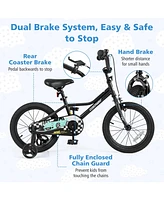 Kids Bike with Adjustable Seat Low-Step Frame for Easy Mounting