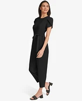 Calvin Klein Women's Short-Sleeve Tapered Jumpsuit