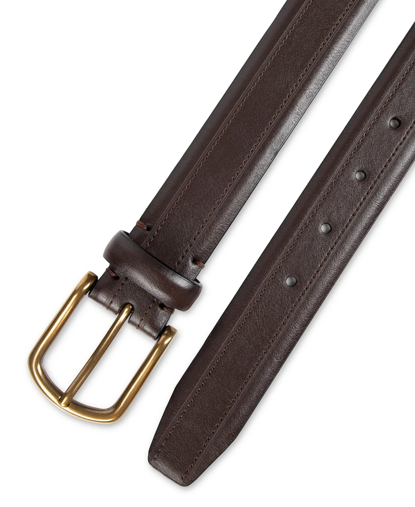 Club Room Men's Top Stitch Dress Belt