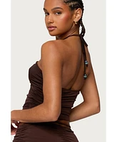 Edikted Women's Koda Bead Halter Top