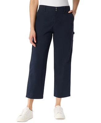 Gloria Vanderbilt Women's High Rise Cropped Cargo Pants