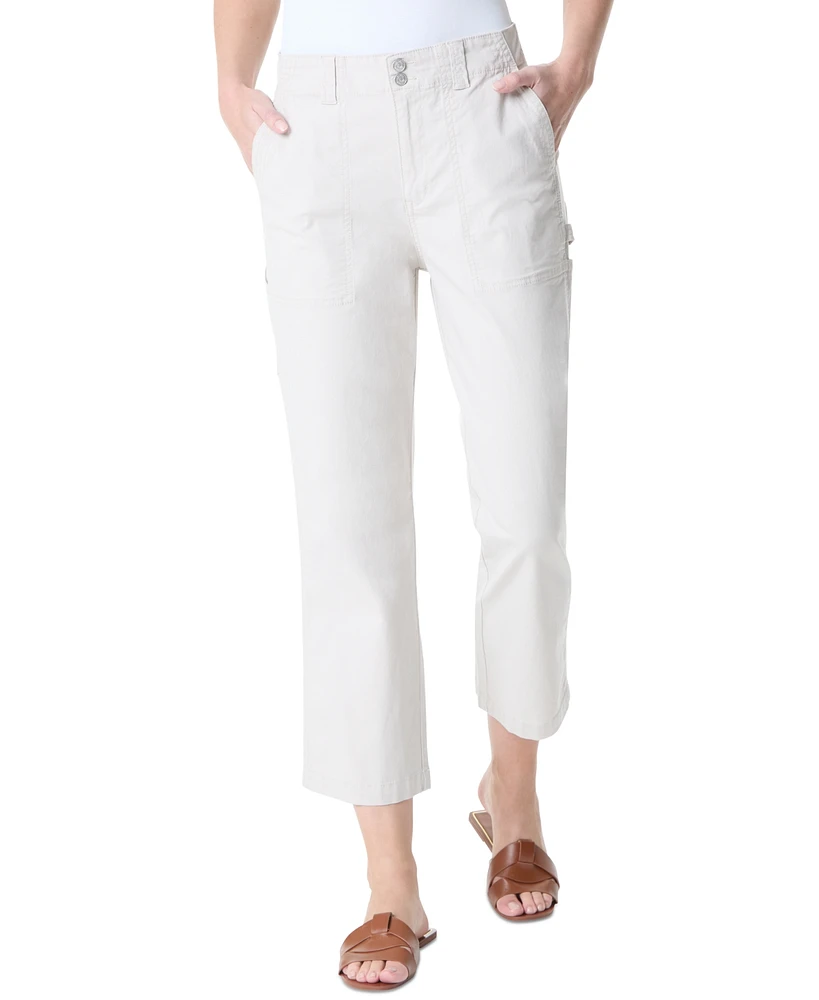 Gloria Vanderbilt Women's High Rise Cropped Cargo Pants