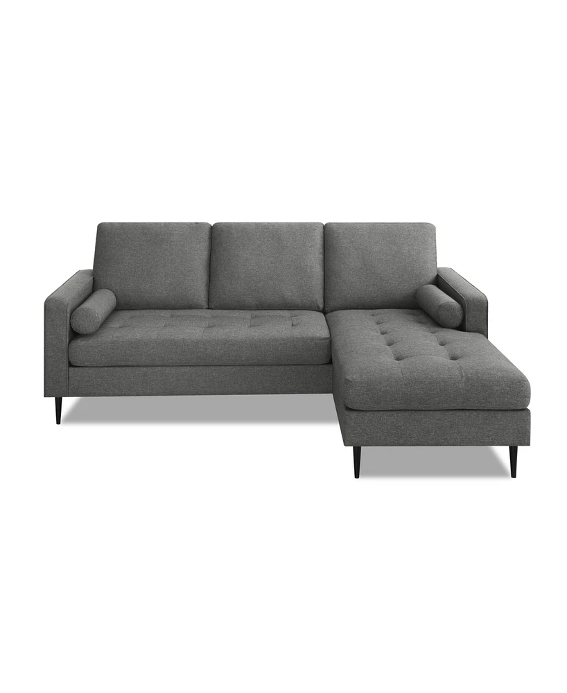 Gold Sparrow 82" Polyester Lexington Reversible Sectional, Created for Macy's