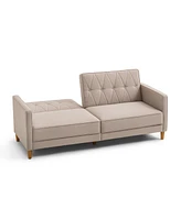 Gold Sparrow 77" Polyester Victoria Convertible Sofa Bed, Created for Macy's