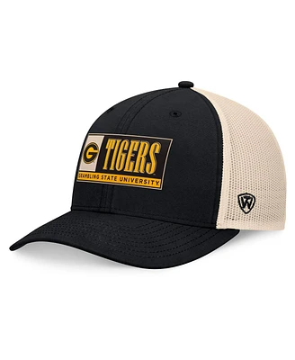 Top of the World Men's Black/Natural Grambling Tigers Bennett Trucker Adjustable Hat