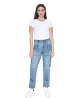 blue revival Women's High Rise Utility Jeans
