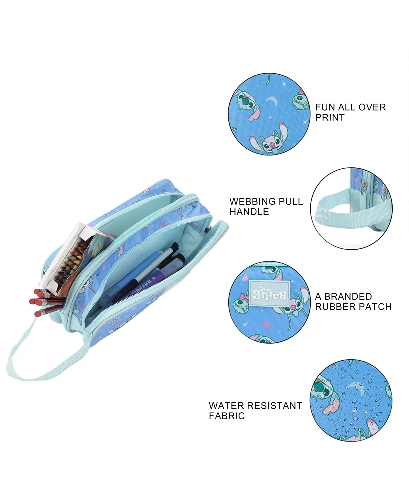 Disney's Stitch Dual-Compartment Utility Case With Webbing Pull Handle