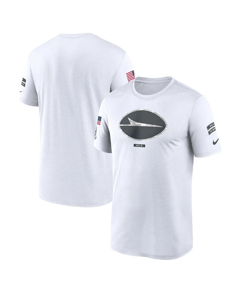 Nike Men's White New York Jets 2024 Salute to Service Legend Performance T-Shirt