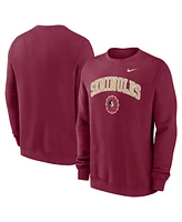 Nike Men's Garnet Florida State Seminoles Arched Seal Pullover Sweatshirt