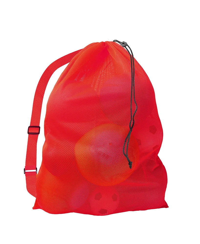 30" x 40" Extra-Large Mesh Sports Ball Drawstring Bag with Adjustable Shoulder Strap (Several Colors Available
