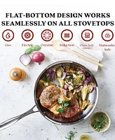 Alva Chef 11" Stainless Steel Frying Pan with Stay-Cool Handle & Induction Ready