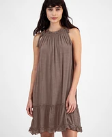 Robbie Bee Women's Ruffled A-Line Dress