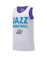 Mitchell & Ness Men's Purple Utah Jazz Hardwood Classics Reversible Mesh Practice Jersey