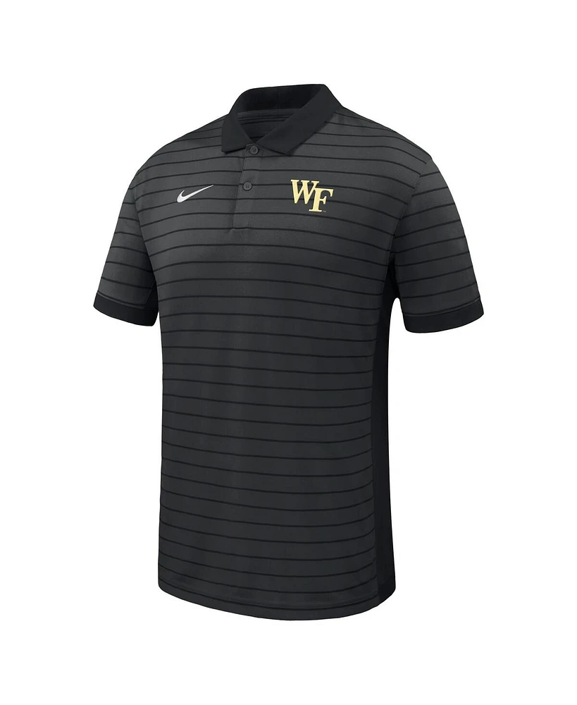 Nike Men's Wake Forest Demon Deacons 2025 Early Season Coaches Sideline Victory Stripe Performance Polo Shirt