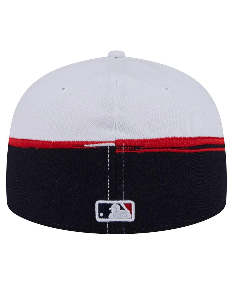 New Era Men's Navy/White Minnesota Twins Paint Stroke 59FIFTY Fitted Hat