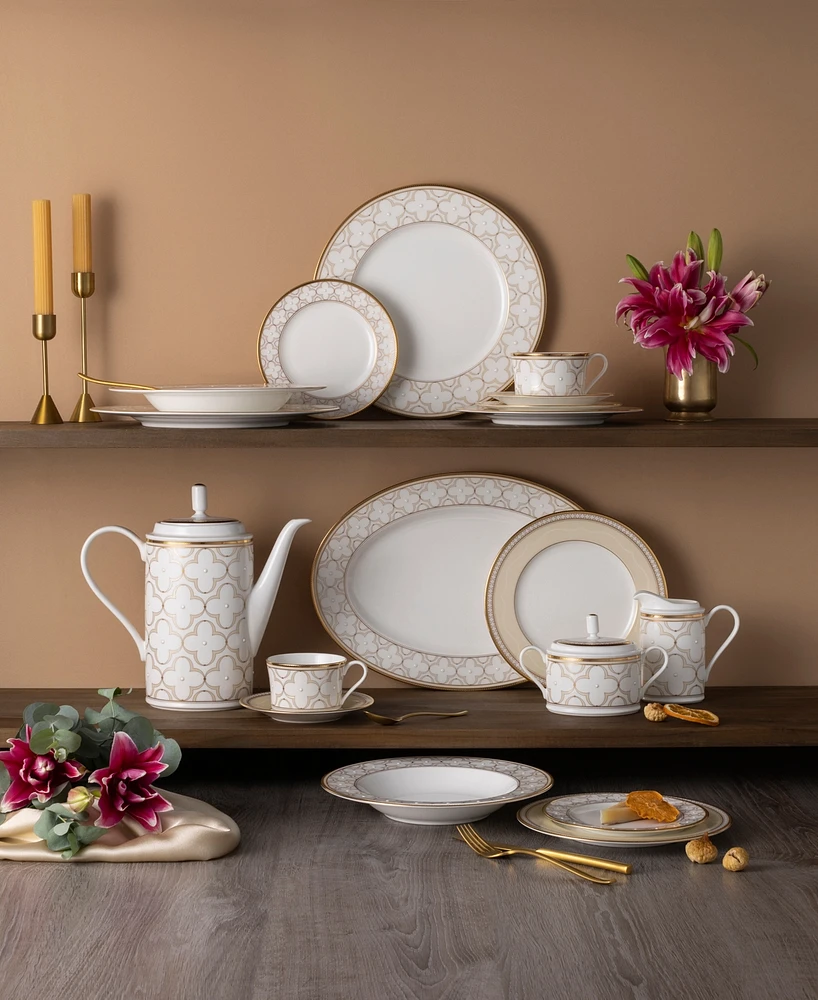 Noritake Trefolio Gold Dinnerware Collection Oval Platter