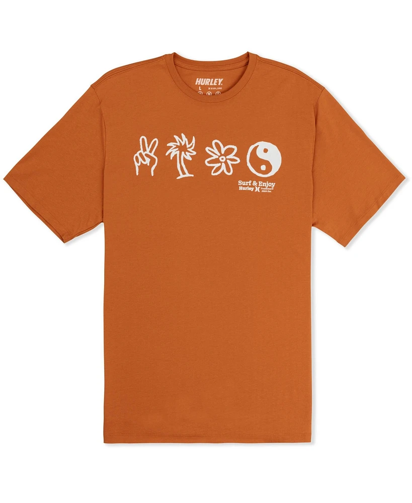 Hurley Men's Three Days Short Sleeve T-Shirt