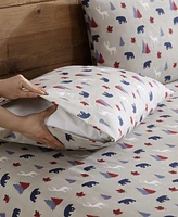 Beatrice Home Fashions Lodge 100-Thread Count Microfiber -Pc. Sheet Set
