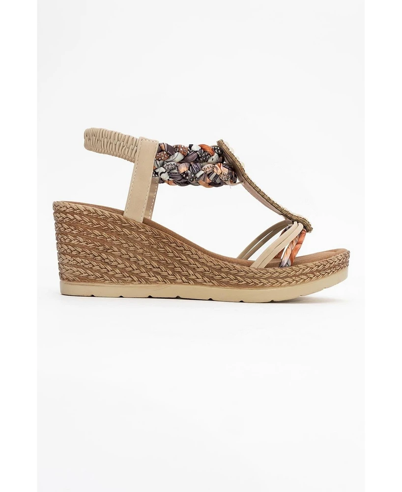 Prologue Shoes Sogno Rhinestone Espadrille Sandal (Women)
