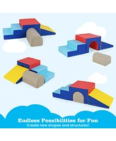 Slickblue Kids Climb and Crawl Foam Play Set Soft Blocks for Indoor Play