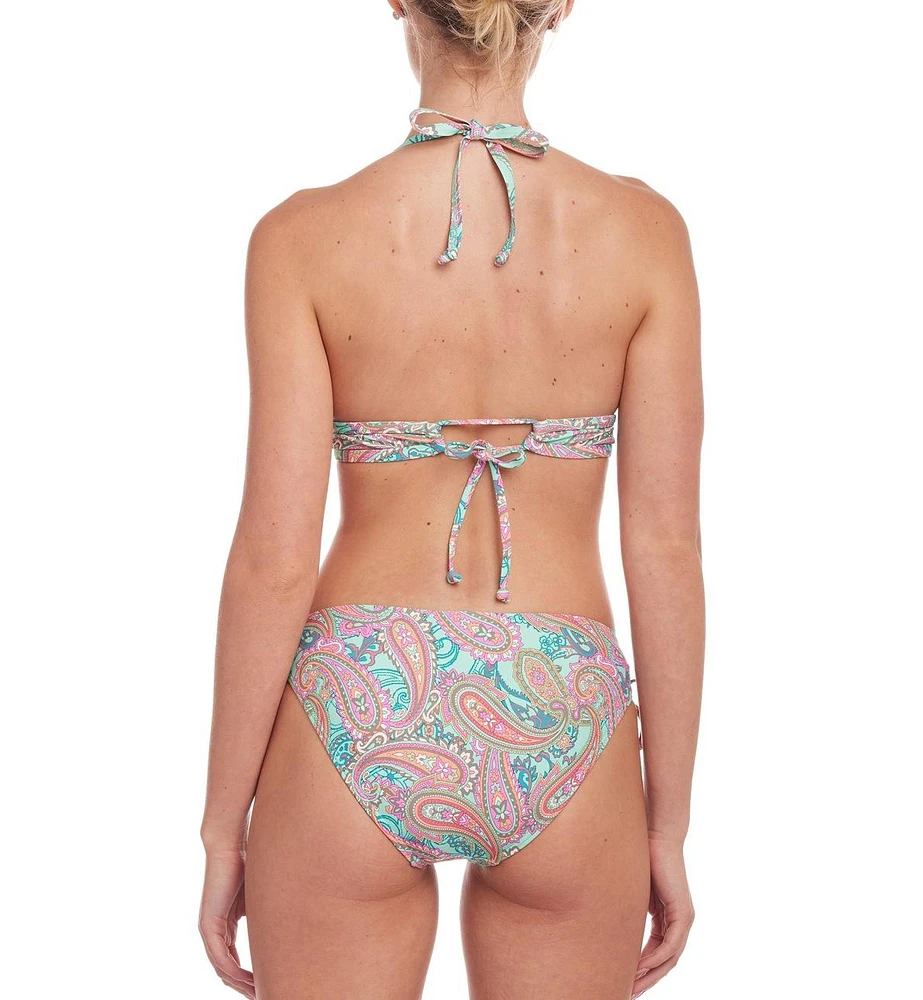 Lascana Women's Paisley Print Triangle Bikini Swimsuit Top Bra Sizing