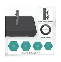 Fillable Umbrella Base with 2 Sandbags and Dust-proof Cover