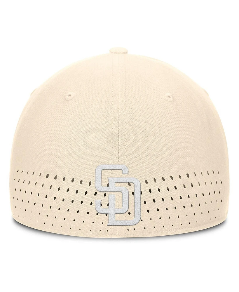 Nike Men's Cream San Diego Padres Rise Performance Flex Hat
