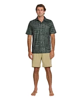 Quiksilver Waterman Men's Regular Fit Fish Block Polo Shirt